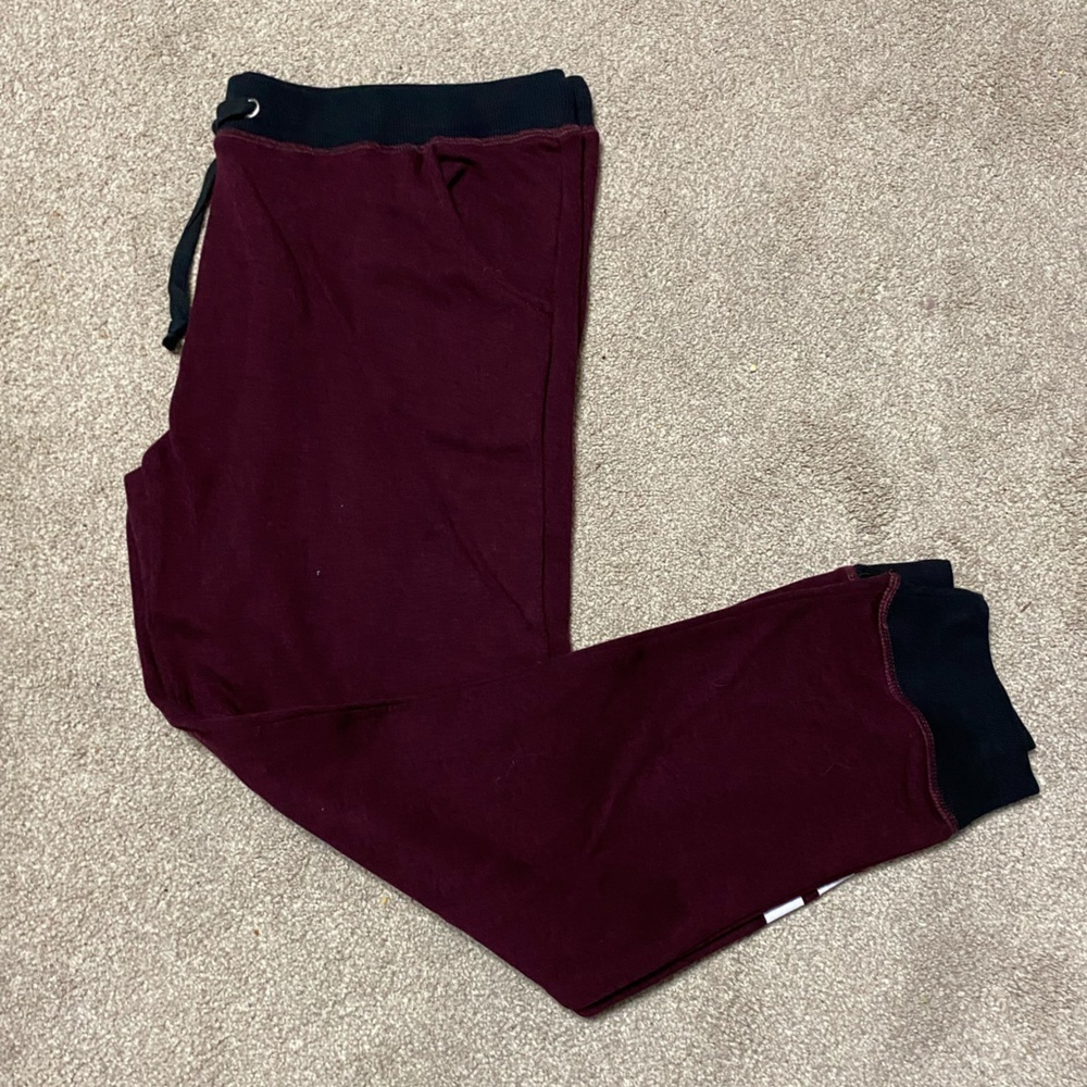 Rosio Burgundy Plus Size Sweatpants